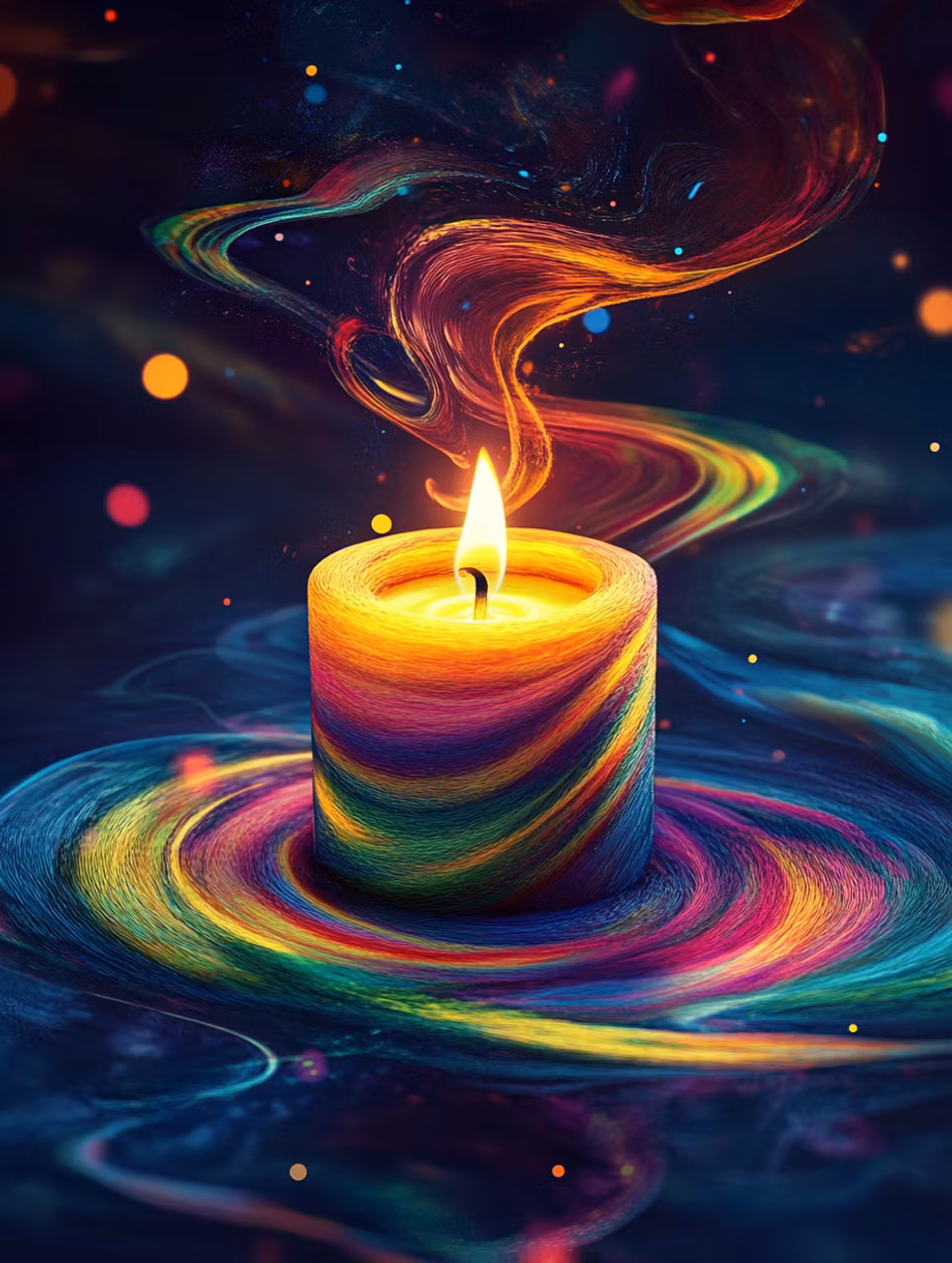 Paint by number - Ljusets dans i färgernas virvel (Beställningsvara)