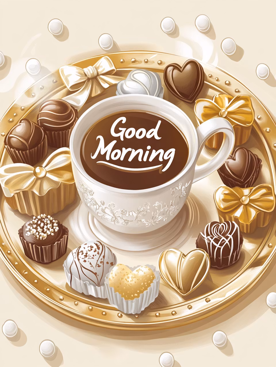 Diamond Painting - En söt start på dagen (Beställningsvara)