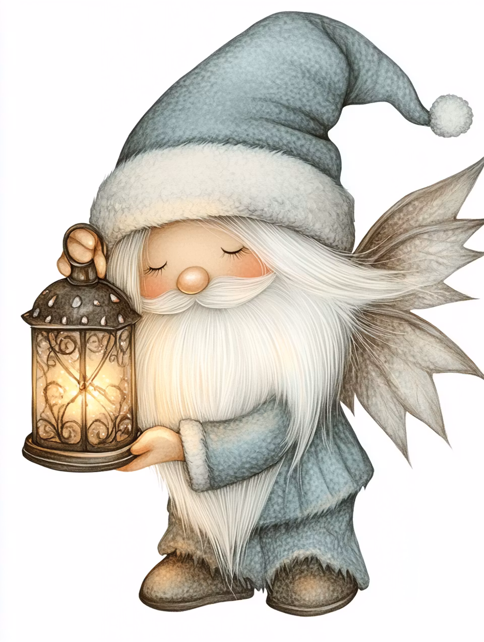 Paint by number - Vinterns lilla väktare (Beställningsvara)