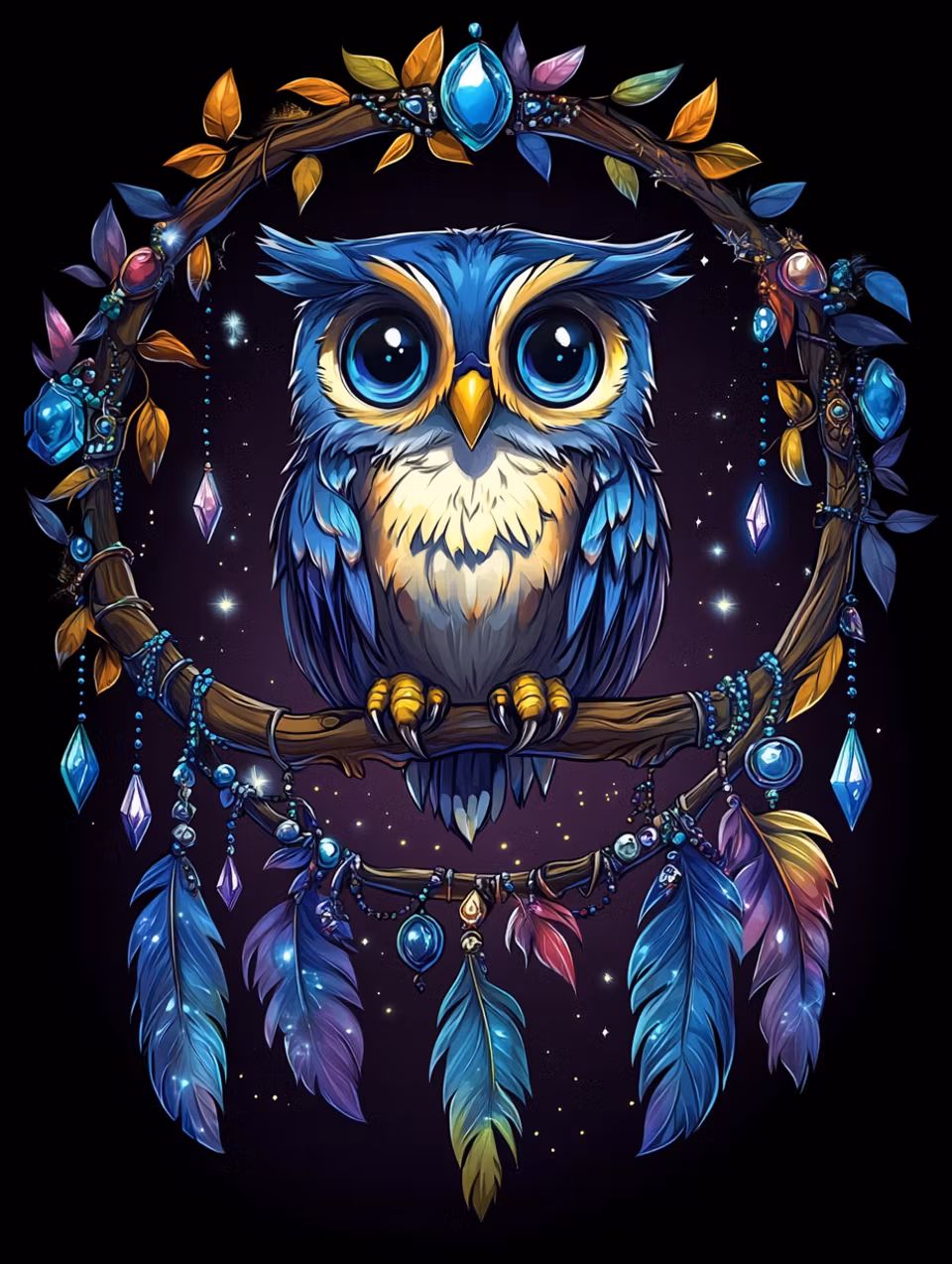 Diamond Painting - Skogens visdom i glittrande skrud (Beställningsvara)