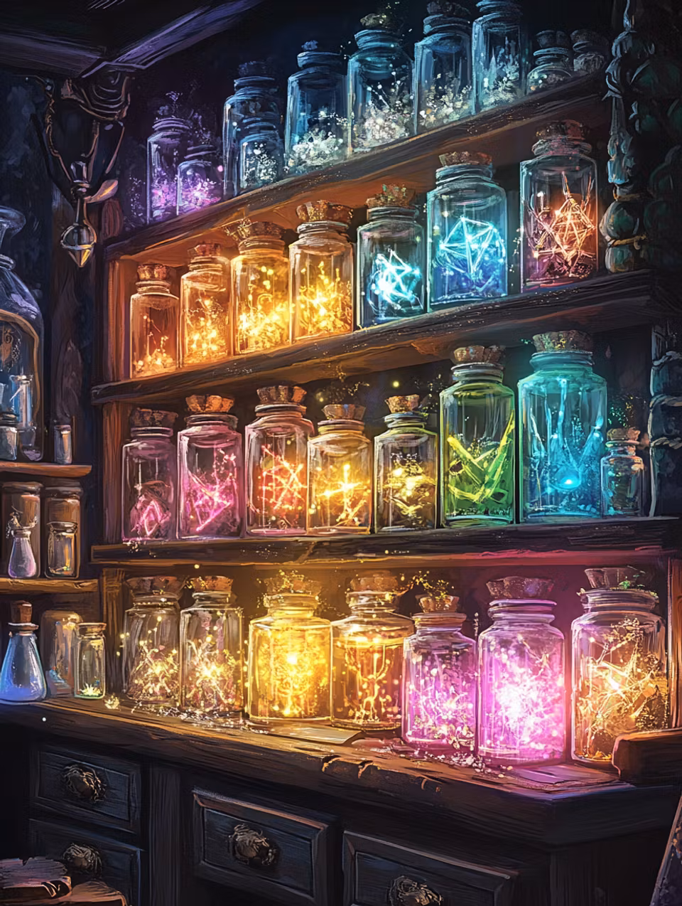 Paint by number - Alkemistens hemligheter i glas (Beställningsvara)