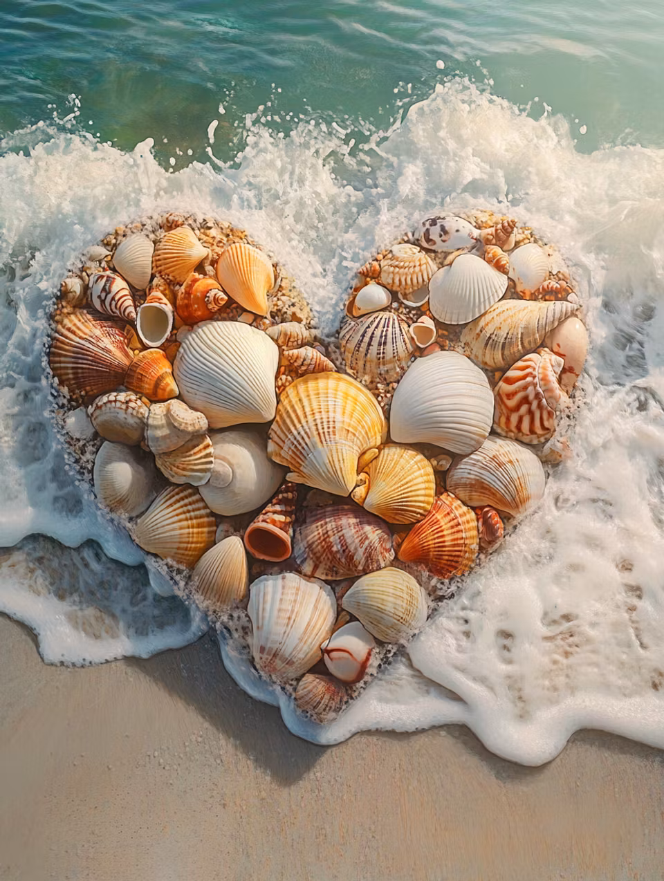 Diamond Painting - Kärleken som havet format (Beställningsvara)