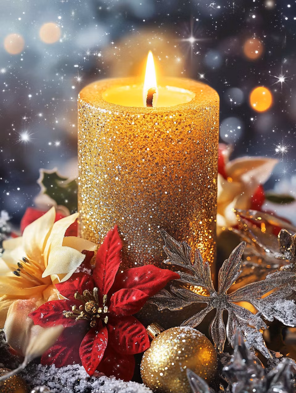 Paint by number - Julens värme i guldens sken (Beställningsvara)