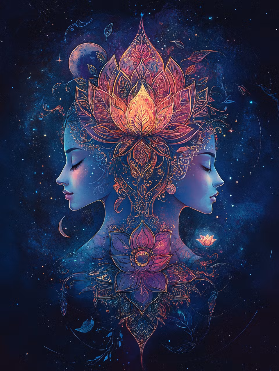 Diamond Painting - Universums tvillingflamma (Beställningsvara)