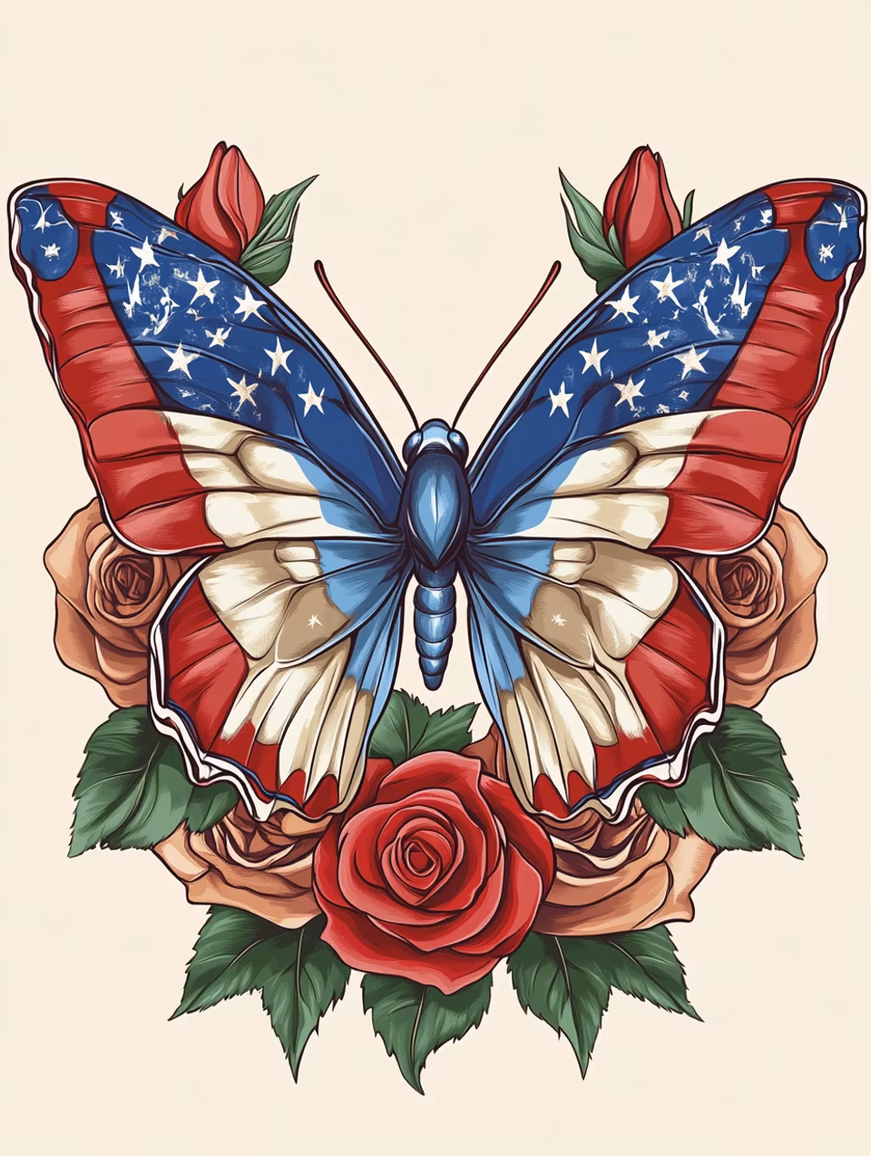 Paint by number - Frihetens vingar i blom (Beställningsvara)