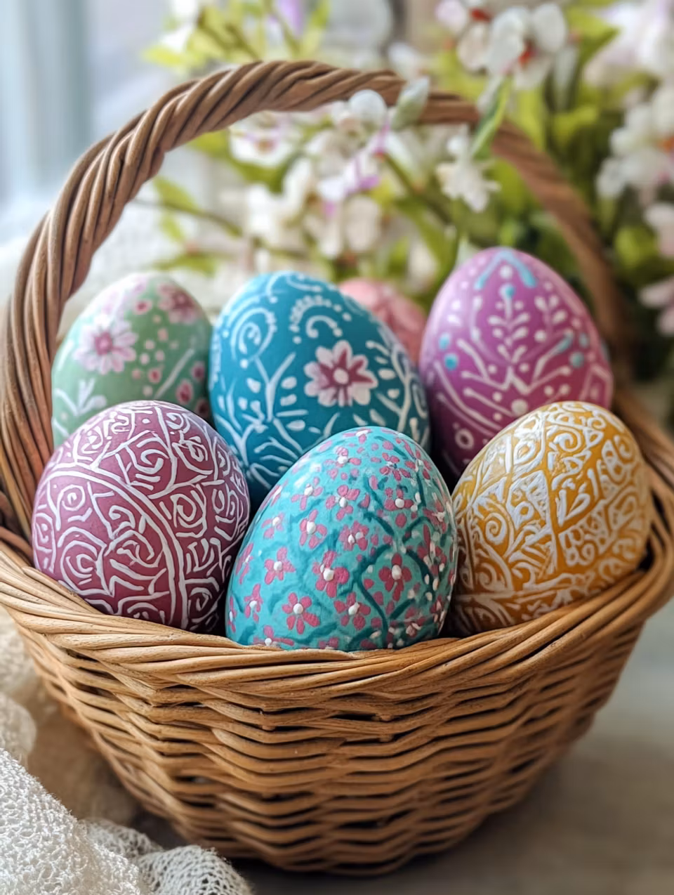 Paint by number - Påskens glädje i korgens famn (Beställningsvara)