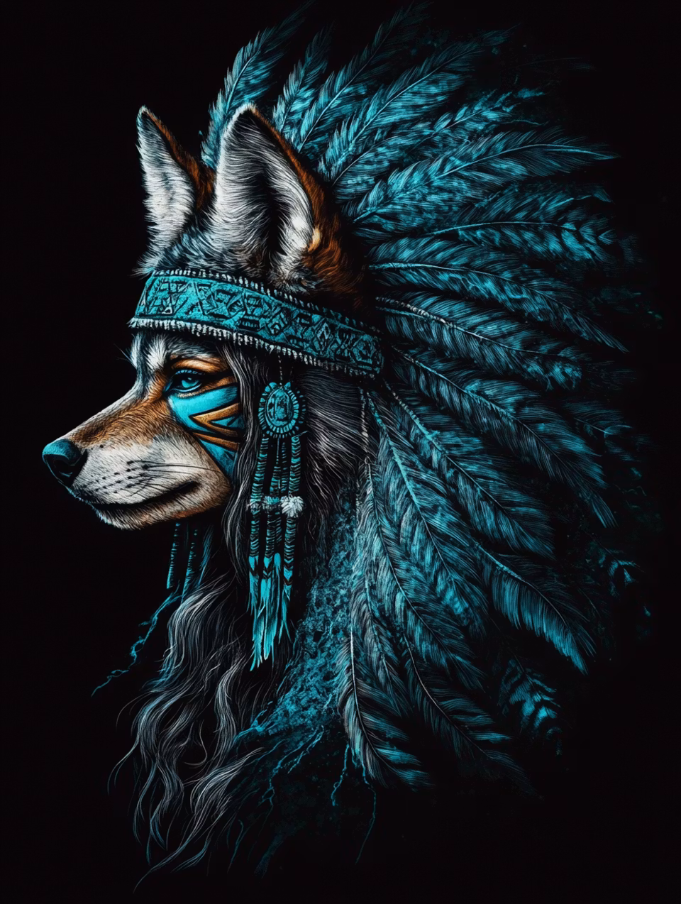 Diamond Painting - Vargens väg mellan världar (Beställningsvara)