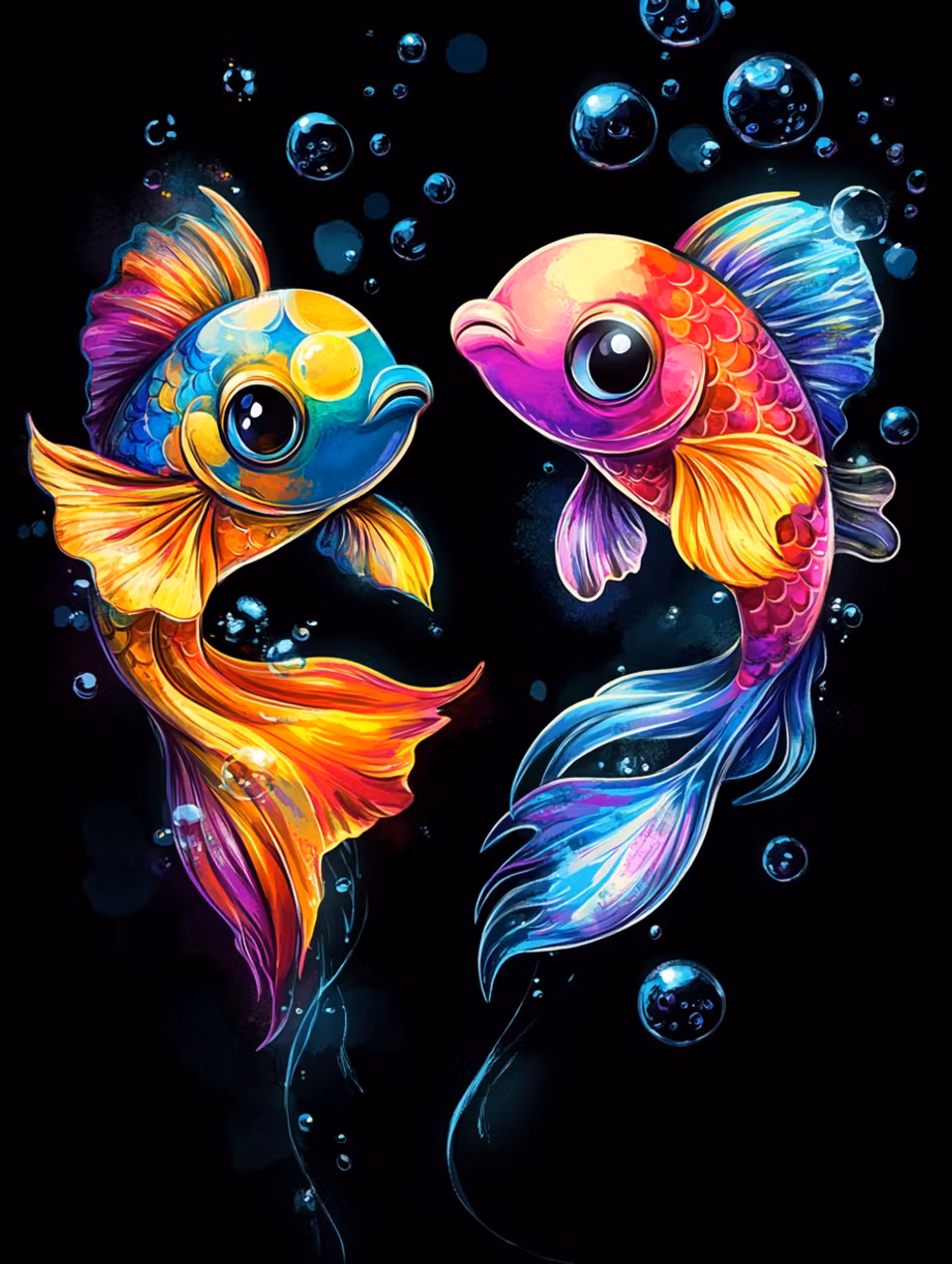 Korsstygn - Färgexplosion i havets djup (Beställningsvara)