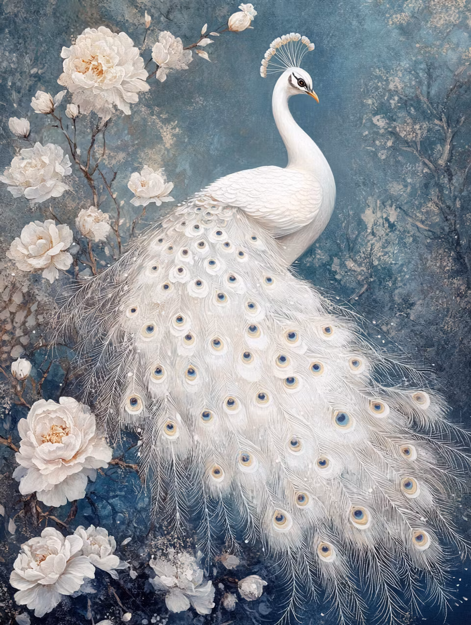 Diamond Painting - Tyst skönhet i fjäderdräkt (Beställningsvara)