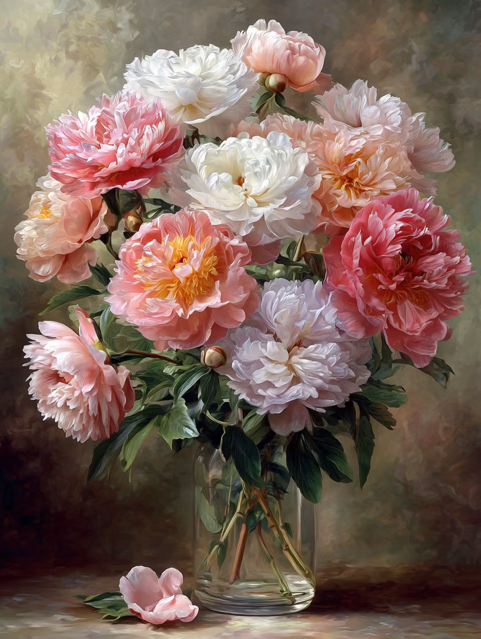 Korsstygn, nybörjare, blommor, vas