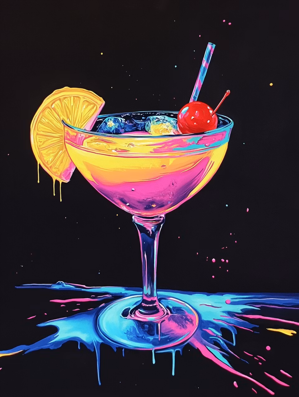 Diamond Painting - Electric Cocktail (Beställningsvara)