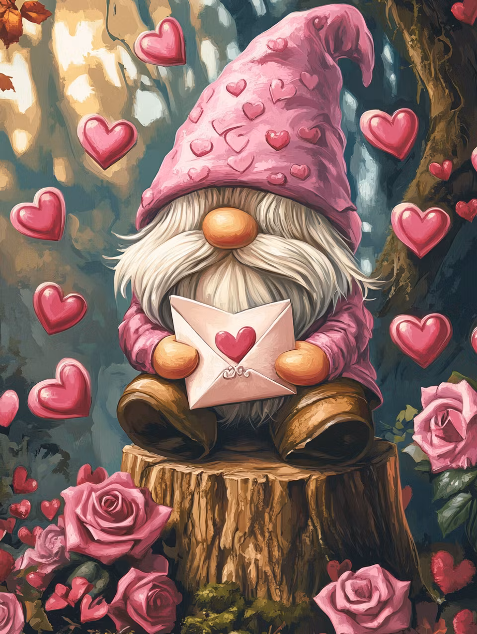 Korsstygn - Kärleksbrev från skogens tomte (Beställningsvara)