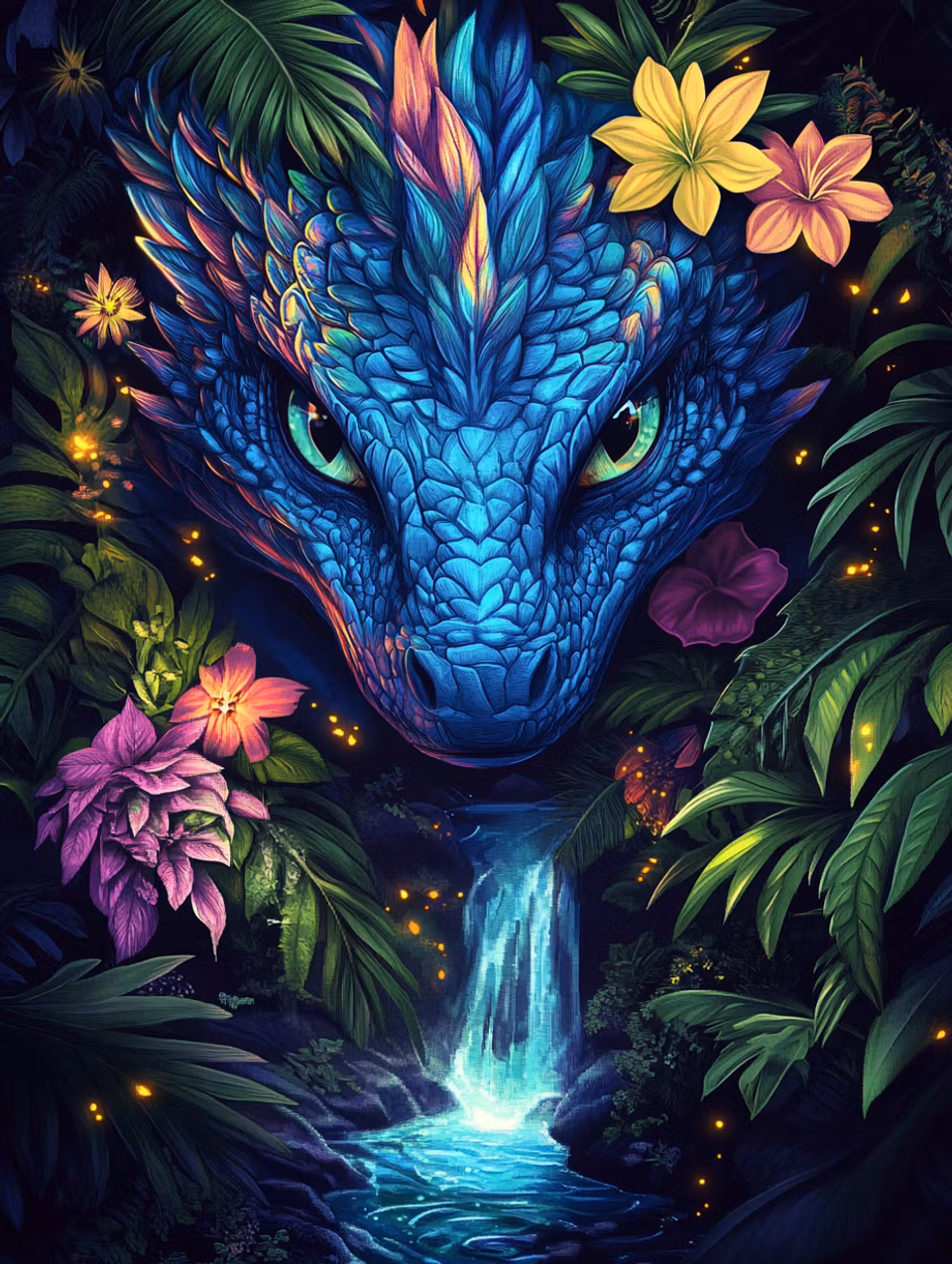 Paint by number - Vattenfallets Väktare (Beställningsvara)