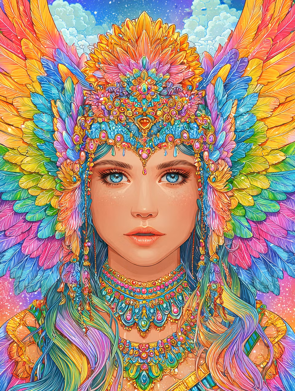 Korsstygn - Den Prismatiska Ängeln (Beställningsvara)