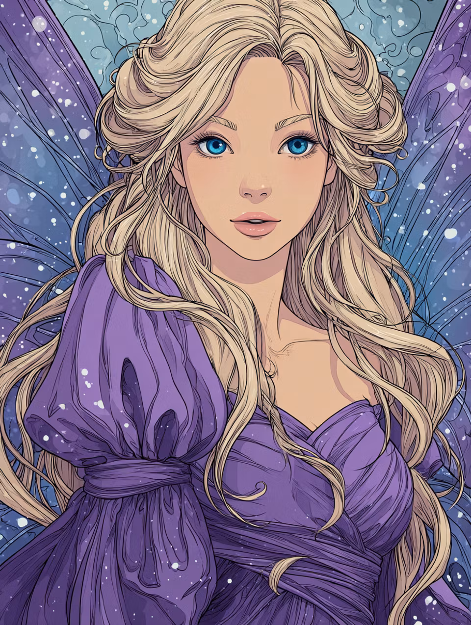 Paint by number - Stjärnstoft & Silkesvingar (Beställningsvara)