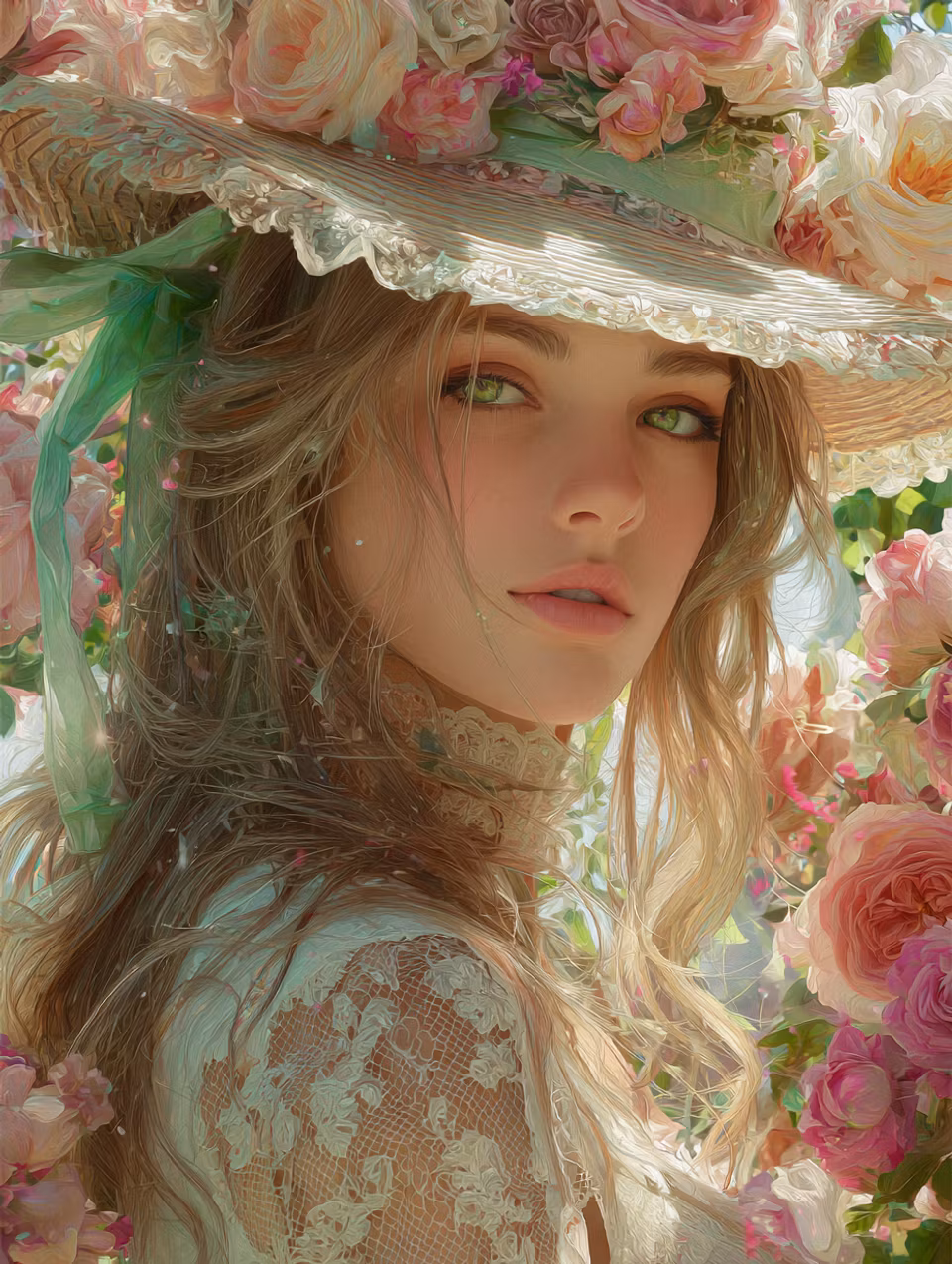 Paint by number - Sommarblick i Rosenskimmer (Beställningsvara)