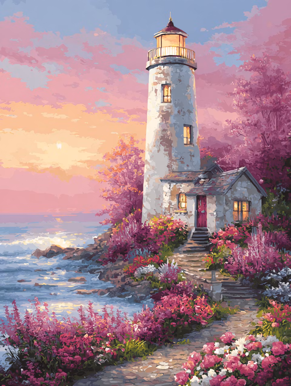 Paint by number - Kustens Kärleksfyr (Beställningsvara)