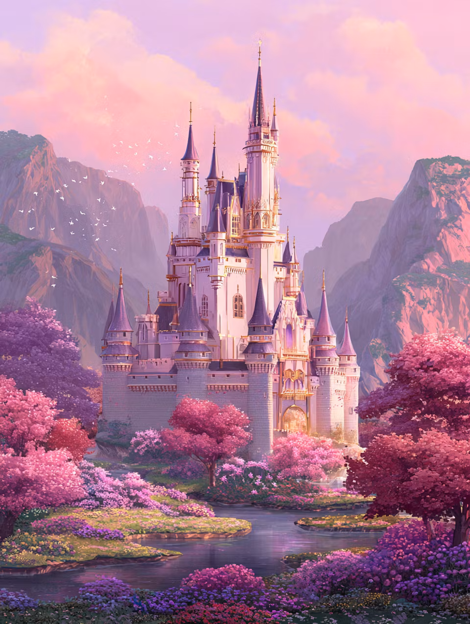 Paint by number - Prinsessans blomsterdröm (Beställningsvara)