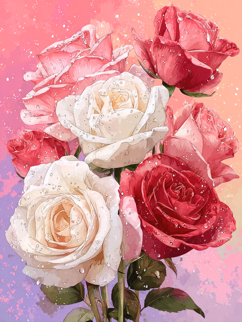 Paint by number - Evig romantik (Beställningsvara)