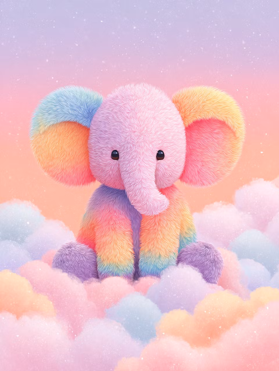 Paint by number - Molnens regnbågsvän (Beställningsvara)