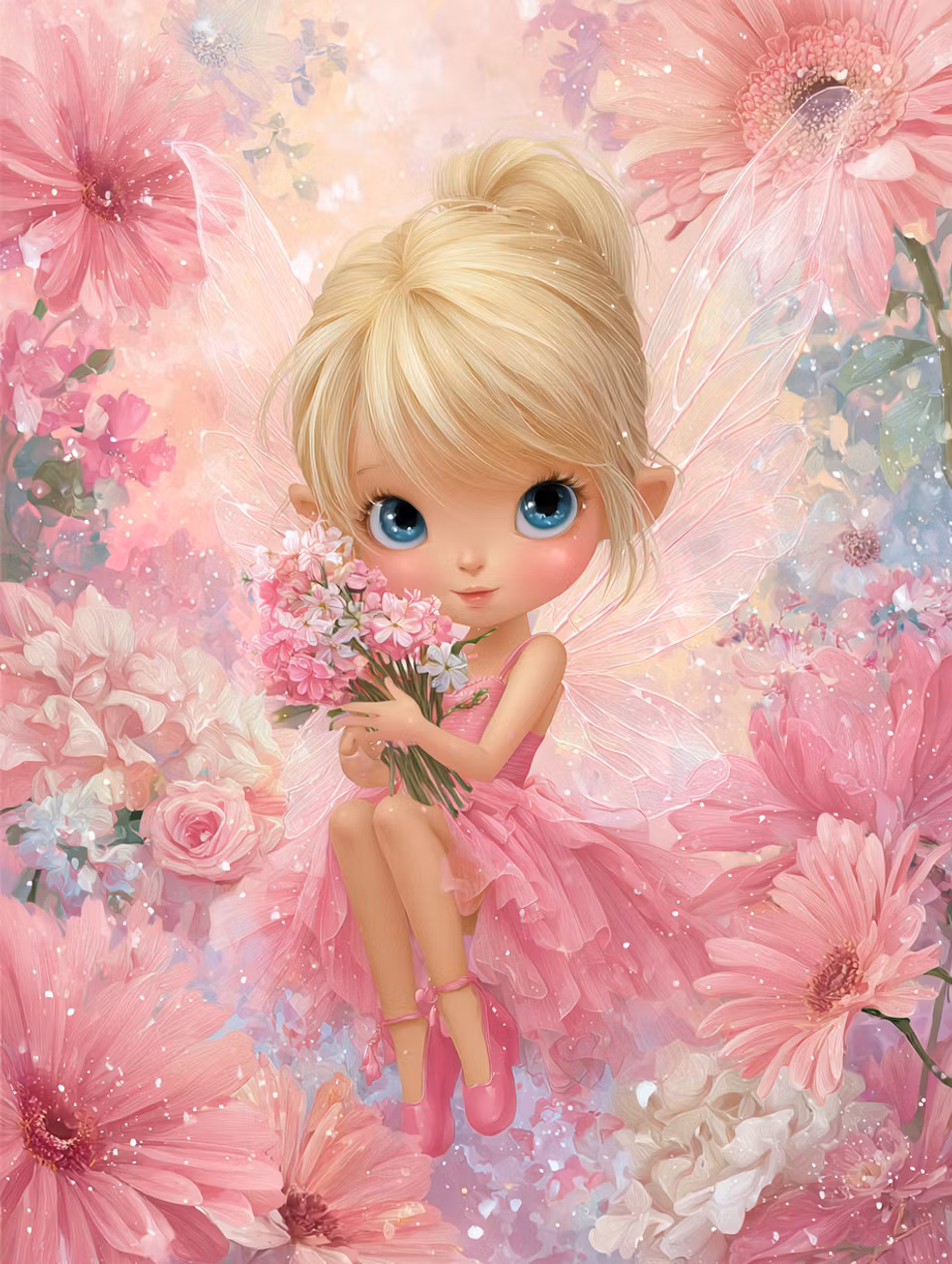 Korsstygn - Rosens trädgårdsfe (Beställningsvara)