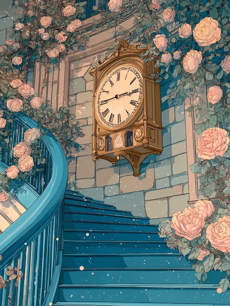 Paint by number - Tidens rosentrappa (Beställningsvara)