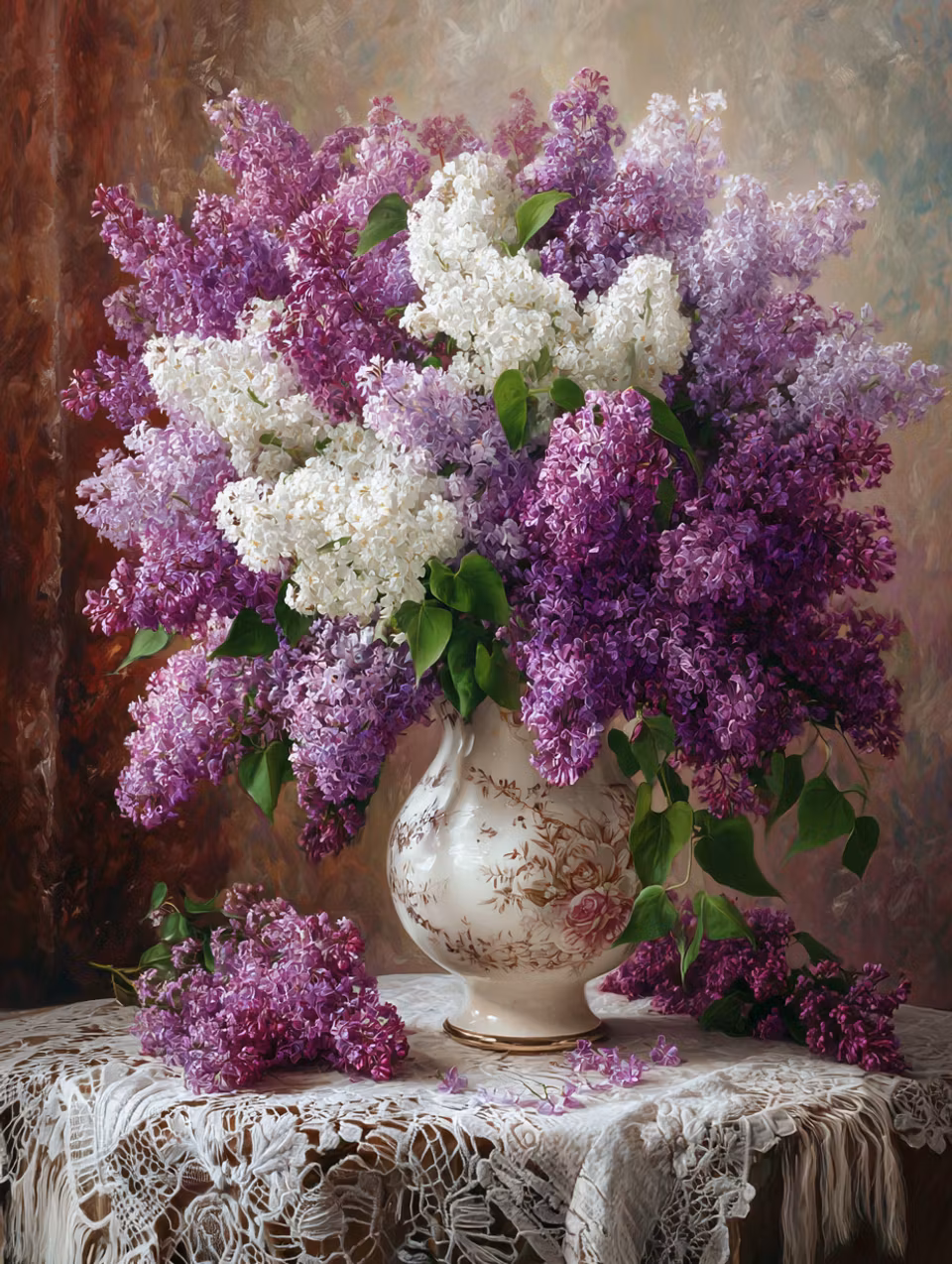 Korsstygn - Syrenprakt i vårens famn (Beställningsvara)