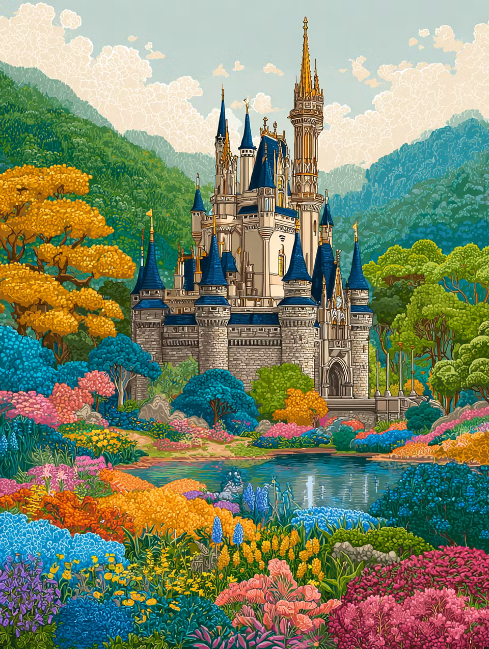 Korsstygn - En saga i full blom (Beställningsvara)