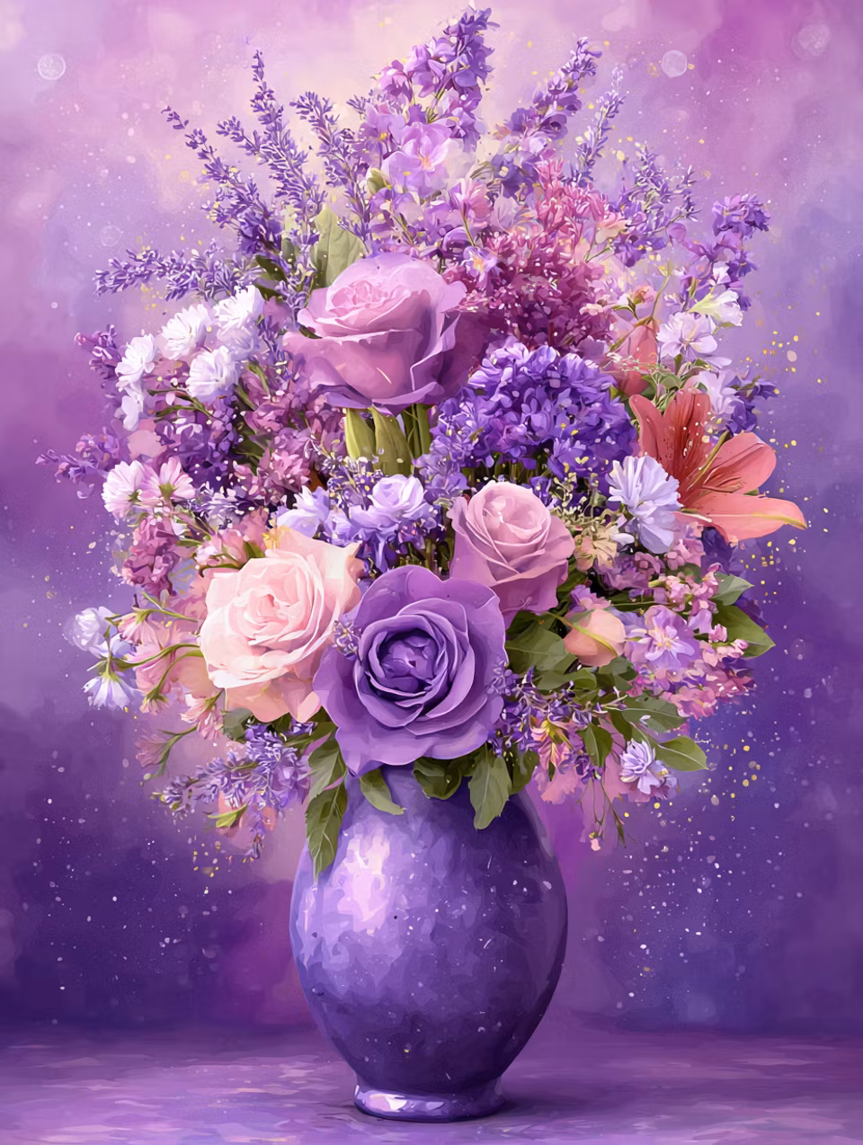 Paint by number - Lavendeldröm i blom (Beställningsvara)