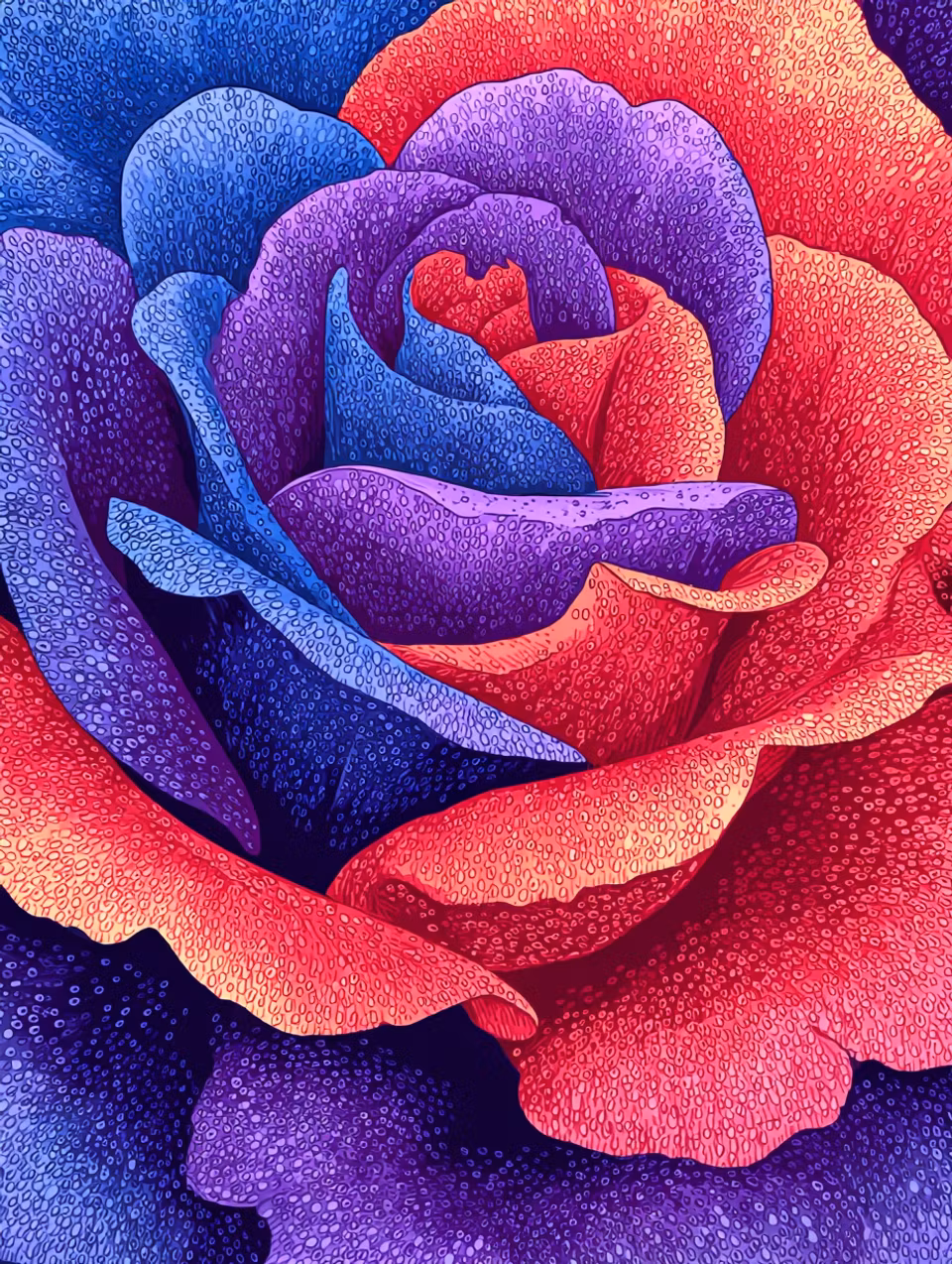 Korsstygn - Daggkysst färgexplosion (Beställningsvara)