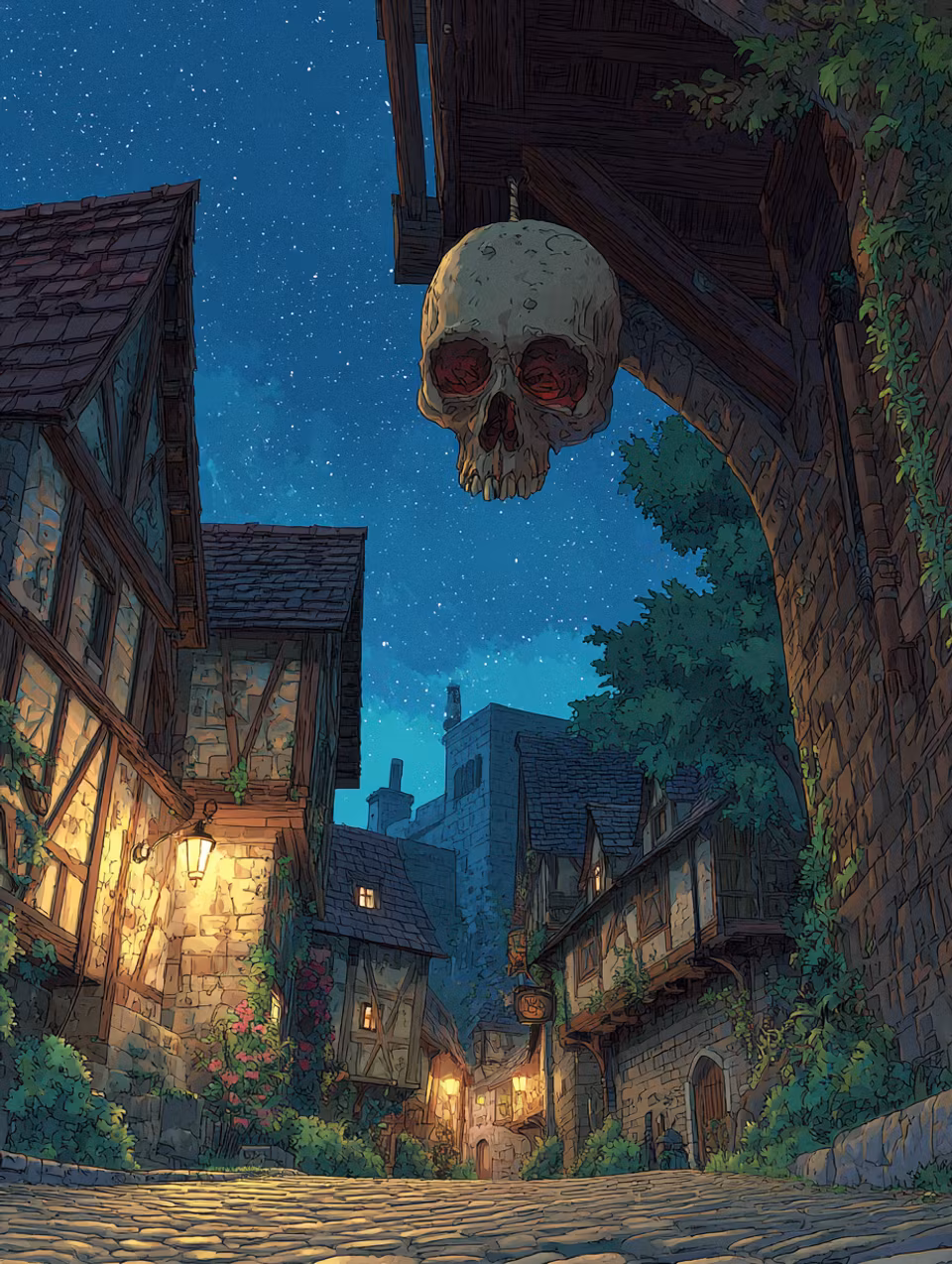 Korsstygn - Nattens tysta varning (Beställningsvara)