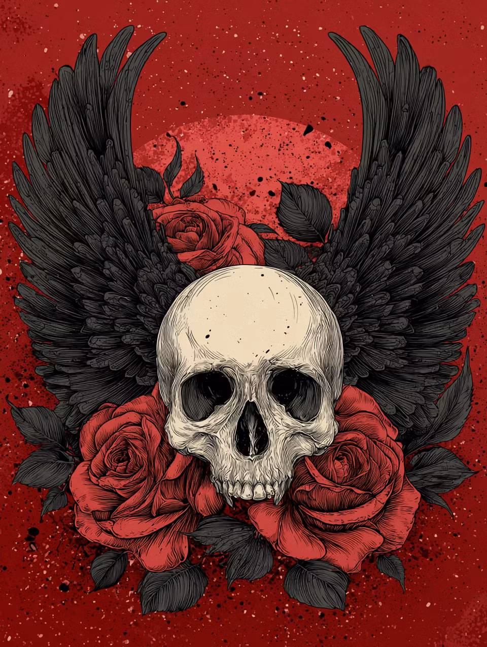 Korsstygn - Mörkrets rosvingar (Beställningsvara)