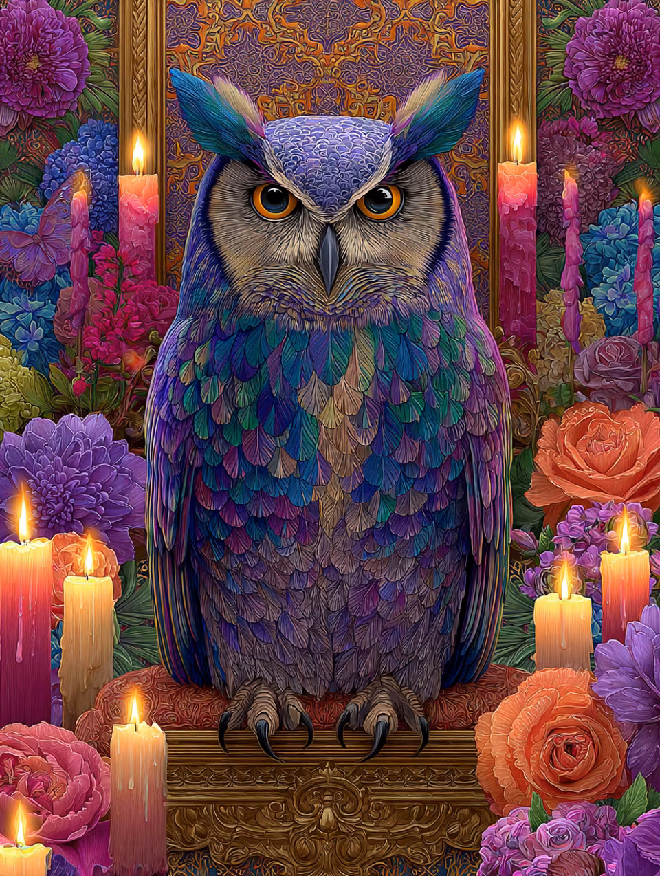 Paint by number - Ugglans hemliga altare (Beställningsvara)