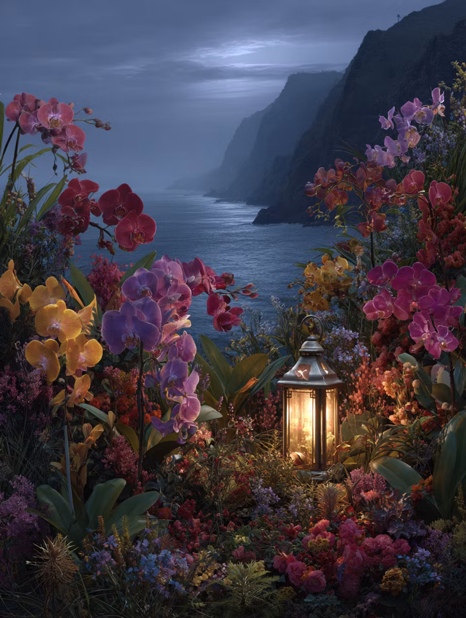 Paint by number - Kustens hemliga blomsterträdgård (Beställningsvara)