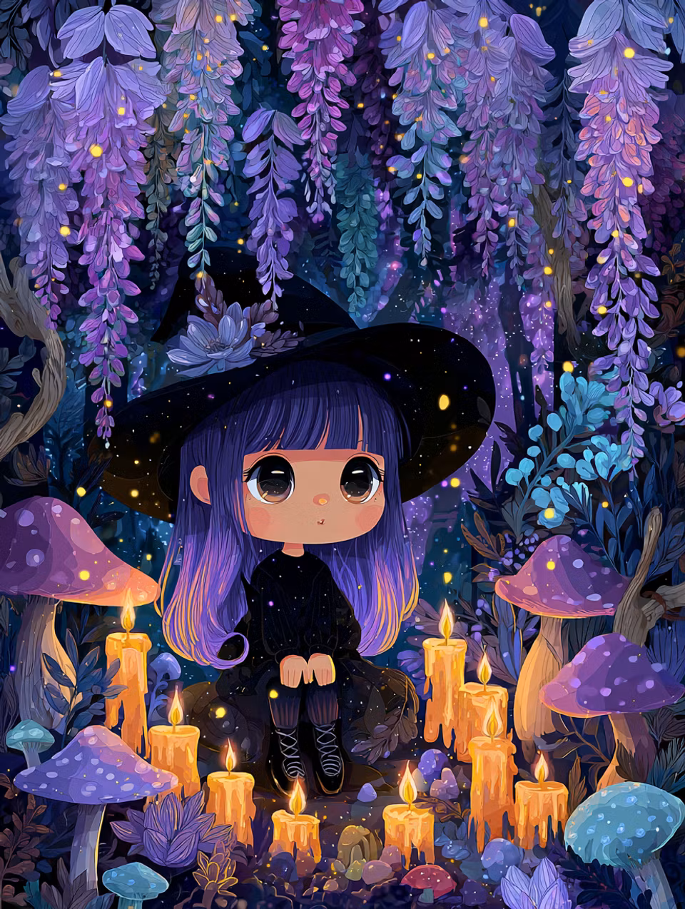 Paint by number - Magi i miniformat (Beställningsvara)