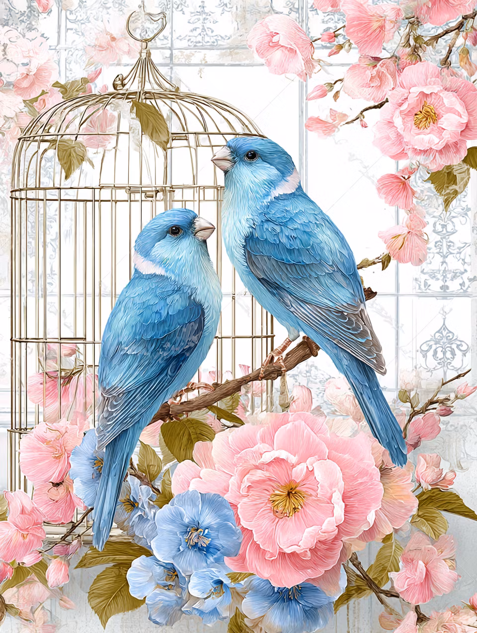 Paint by number - Blomsterburens små poeter (Beställningsvara)