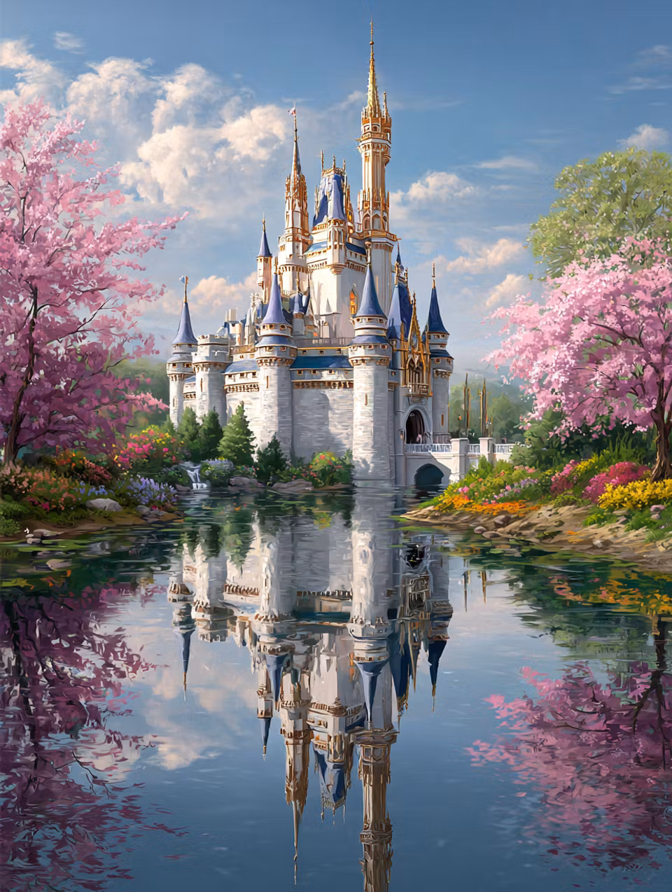 Korsstygn - Slottet vid vårfloden (Beställningsvara)