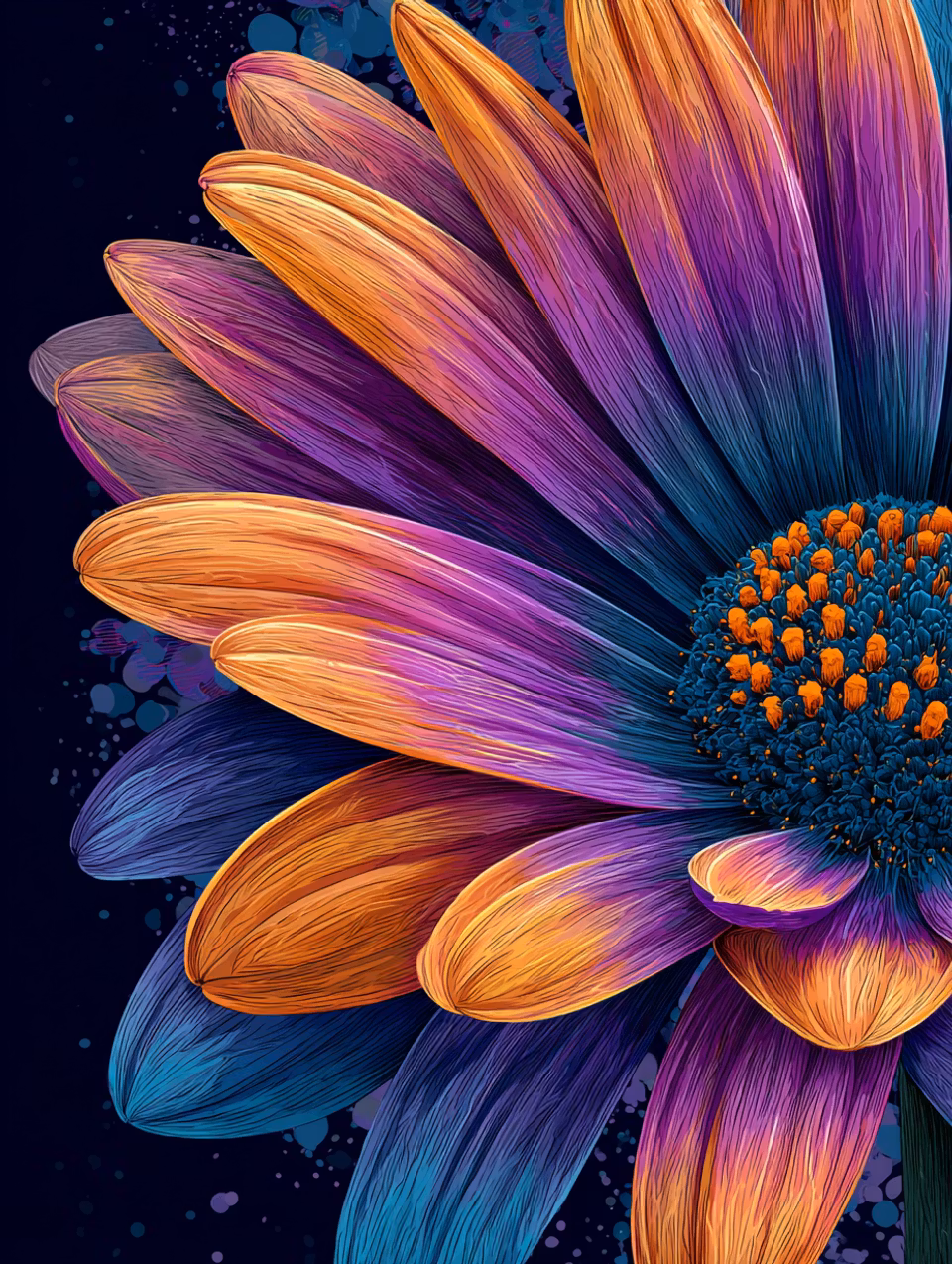 Korsstygn - Solkysst i neon (Beställningsvara)