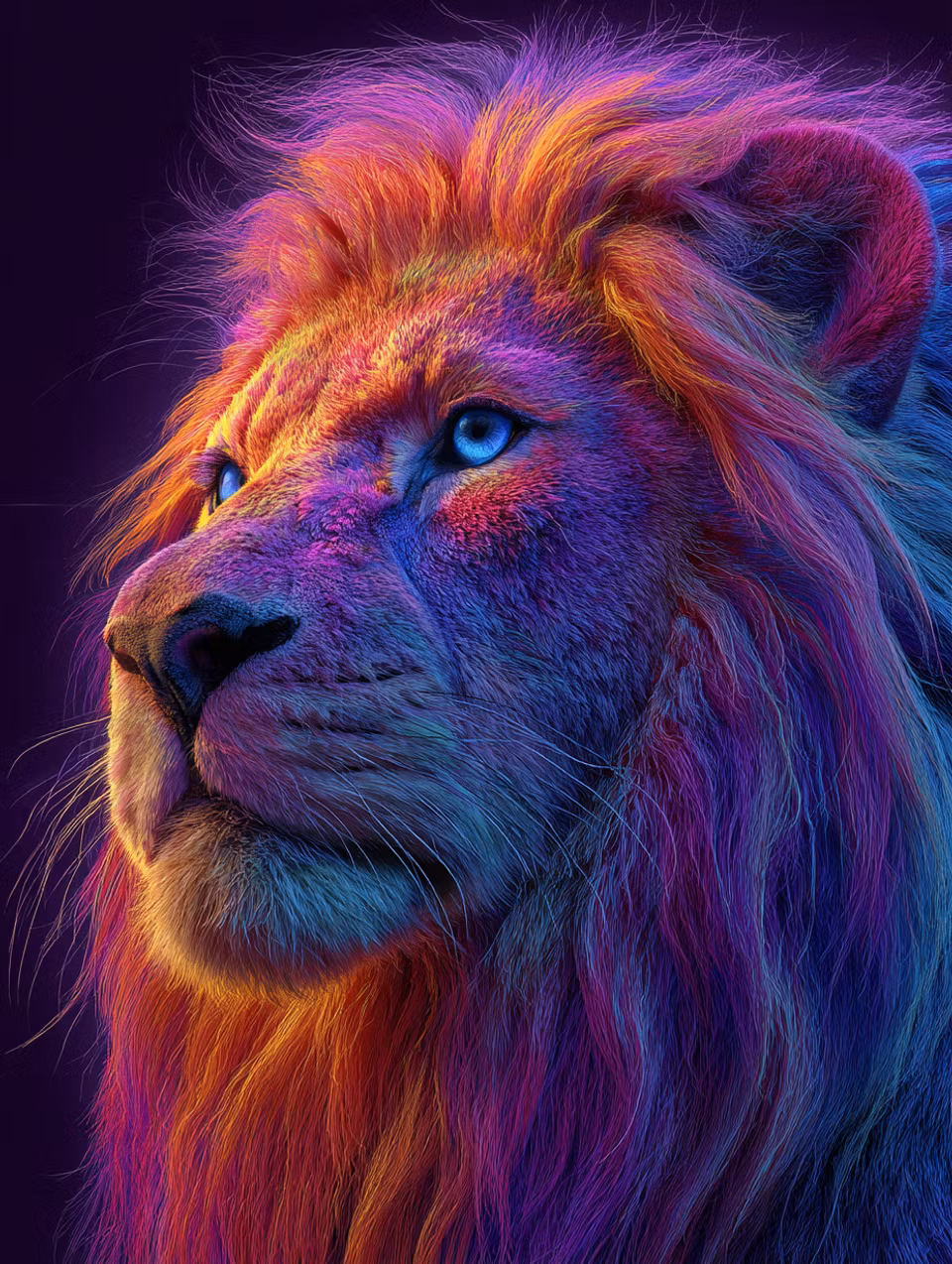 Paint by number - Savannens Psykedeliska Kung (Beställningsvara)