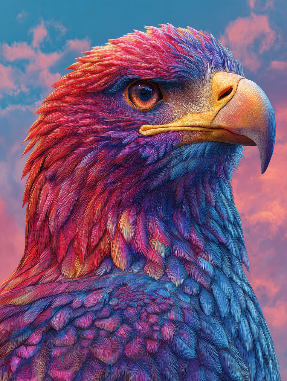 Paint by number - Vindens Kung i Pastel (Beställningsvara)