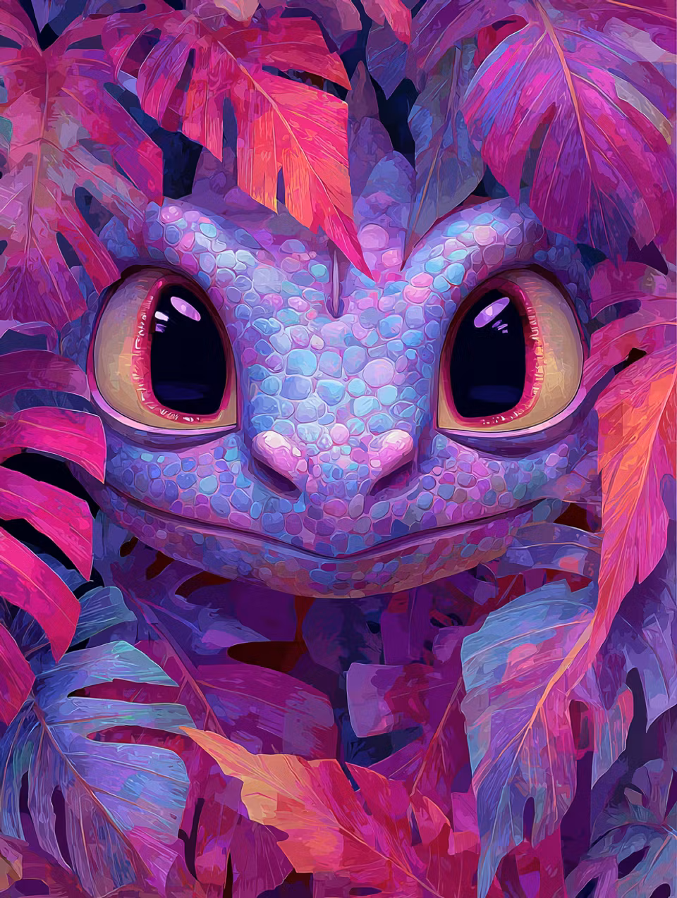 Paint by number - Lövskogens Lilla Drake (Beställningsvara)