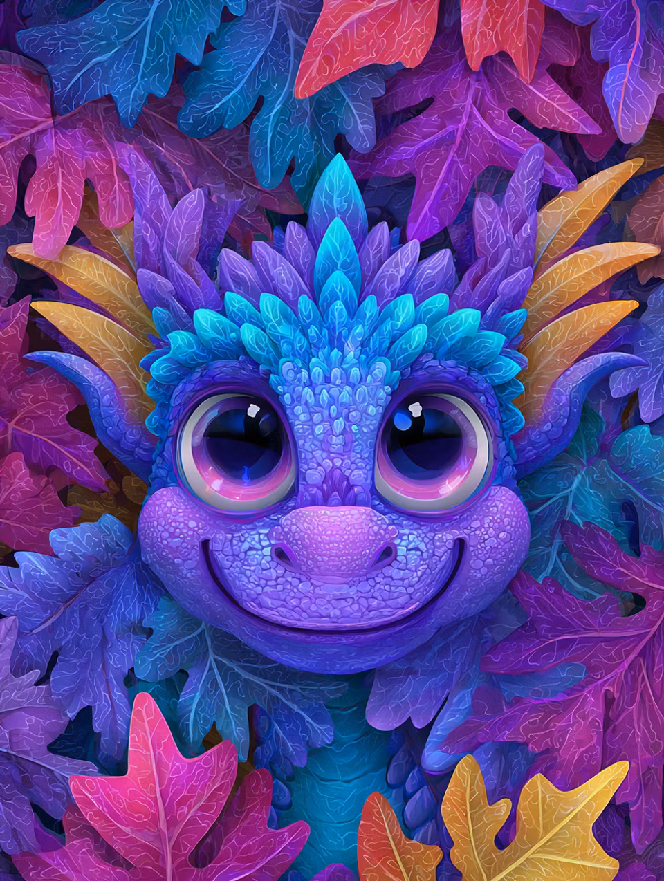 Korsstygn - Glittrande drakglädje (Beställningsvara)