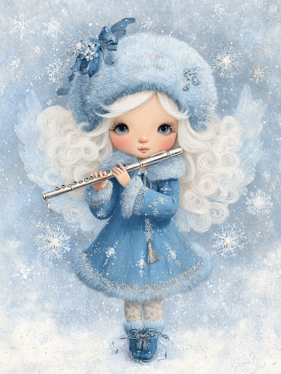 Paint by number - Snöängelns melodi (Beställningsvara)