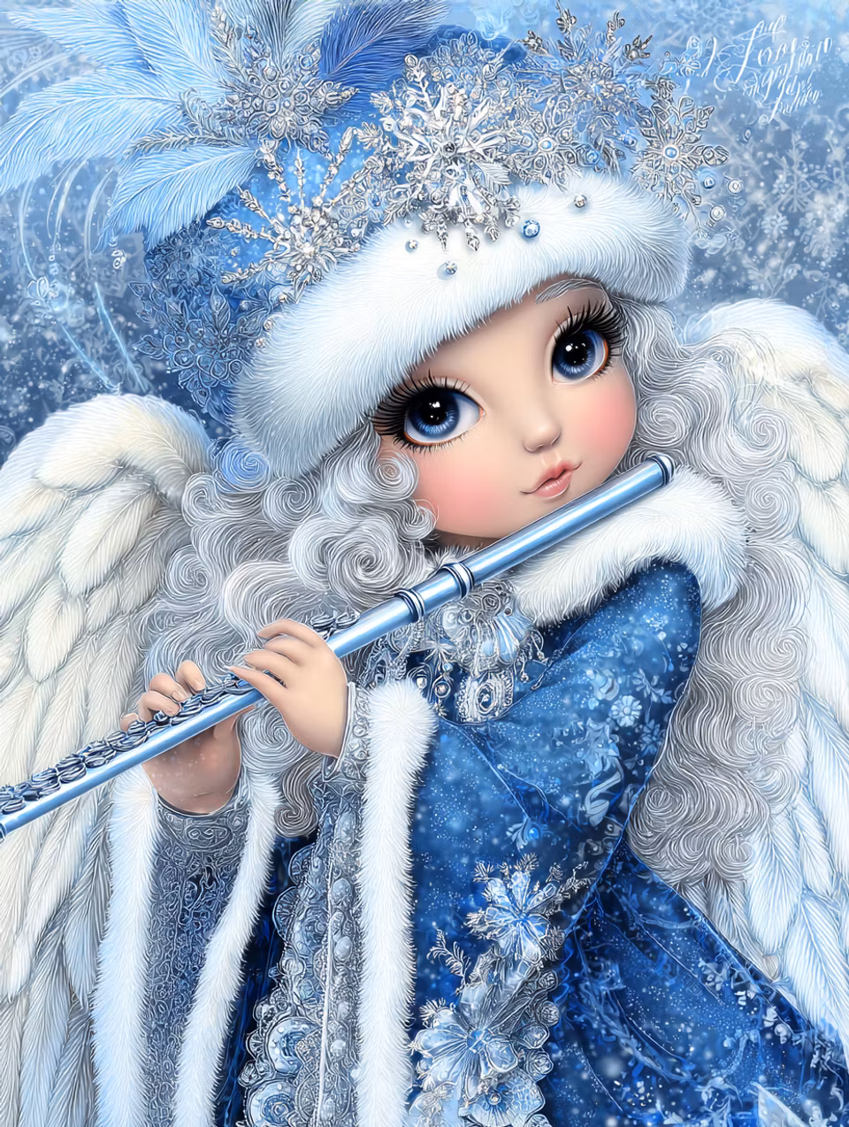 Korsstygn - Flöjttoner i iskristaller (Beställningsvara)