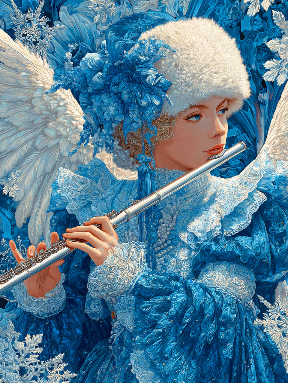 Paint by number - Frostängelns serenad (Beställningsvara)