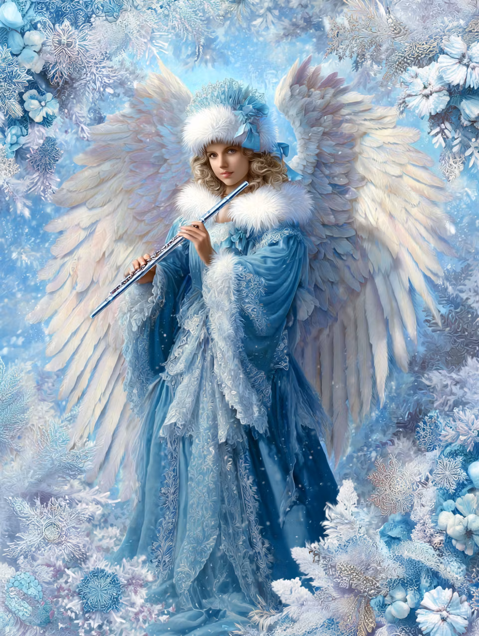 Korsstygn - Vinterängelns Melodi (Beställningsvara)