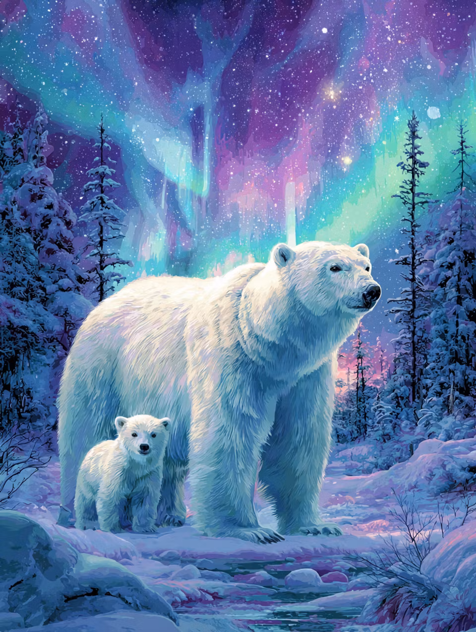 Paint by number - Arktisk Kärlek (Beställningsvara)