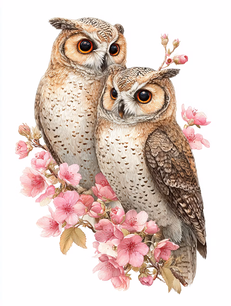 Korsstygn - Ugglekram i vårens gren (Beställningsvara)