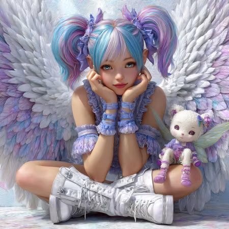 Korsstygn - Änglabarnets dröm 30x30cm