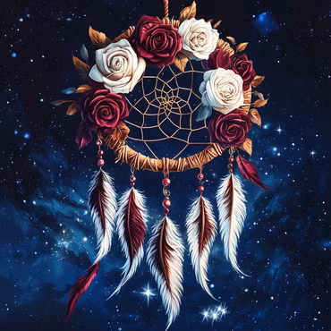 Korsstygn - En stilla beskyddare 20x20cm